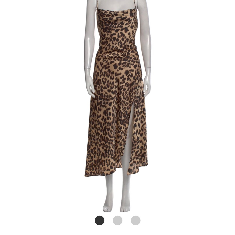 Leopard dress by ASTR Size USA large/12 new with tags. Slip dress side split